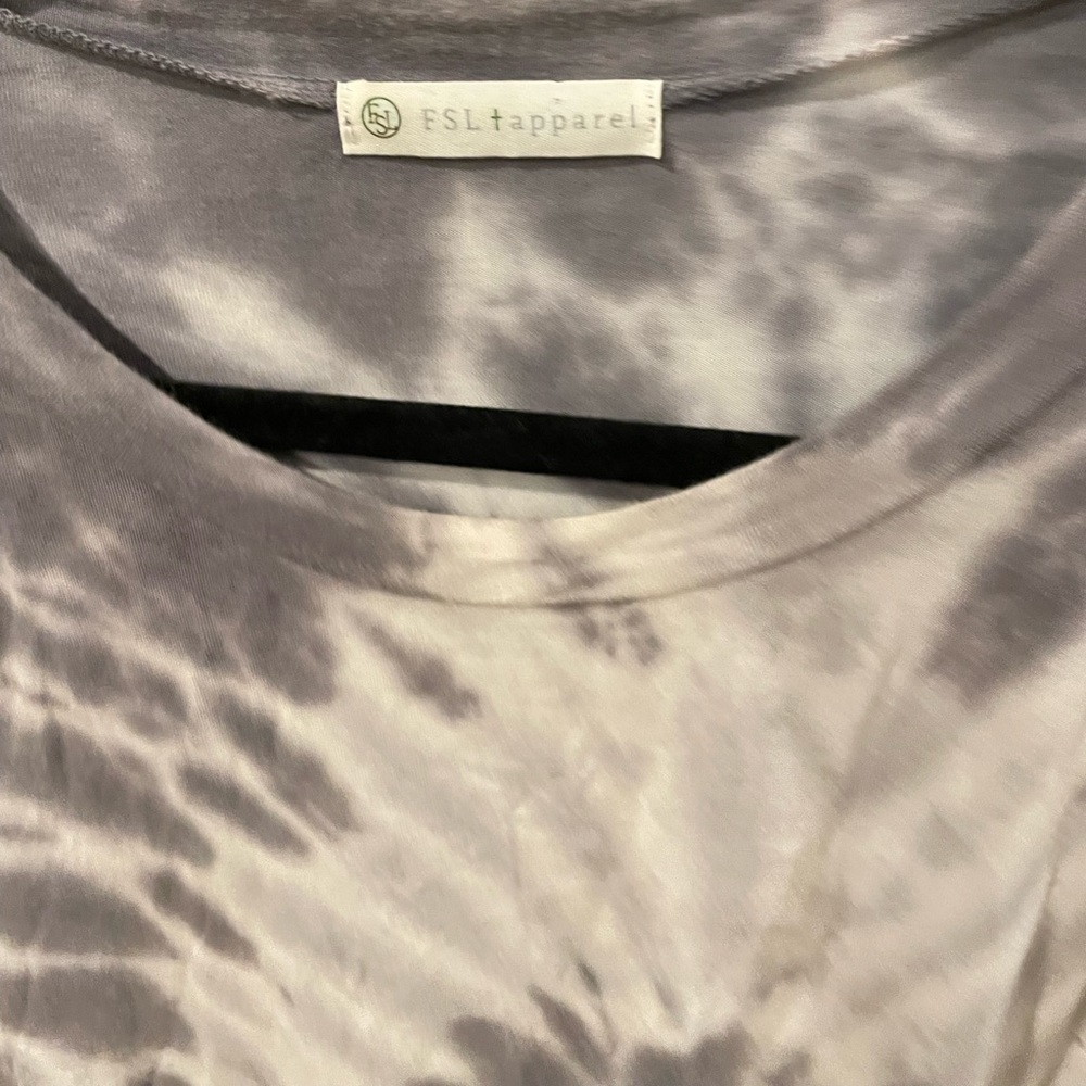 FSL APPAREL tie dye loose fit long sleeve top L - Picture 4 of 5